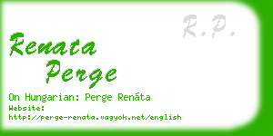 renata perge business card